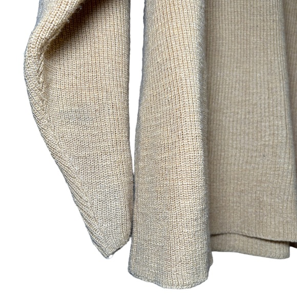 Free People FP Beach High Neck Knit Bell Sleeve Oversized Sweater Size XS - Picture 9 of 11